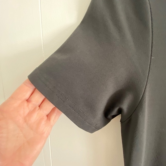 LL Bean black short sleeve maxi dress size medium - Picture 4 of 10